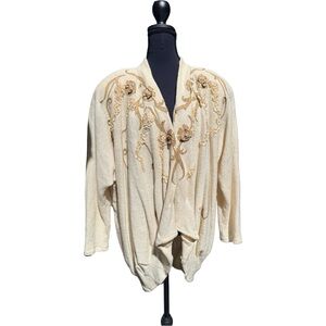 Vintage 80’s Embroidered Atlantic City Boutique Boutique Sweater Lagenlook